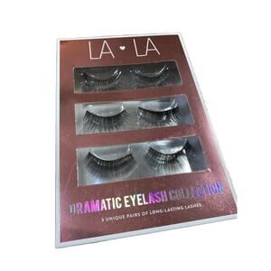 La La Dramatic Eyelash Collection Set Of 3, NEW NIB